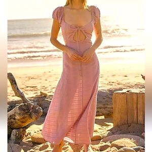Free People Endless Summer Lavender boho Midi Dress Size s